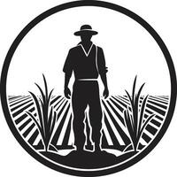 kultiviert Kamm Landwirtschaft Vektor Symbol Ernte Farbtöne Landwirtschaft Logo Vektor Kunst