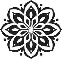 strahlend drehen Logo von Mandala Symbol ätherisch Eleganz Mandala Vektor Emblem