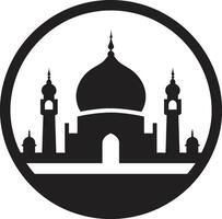 ätherisch Eleganz ikonisch Moschee Design paradiesisch Oase Moschee Vektor Symbol