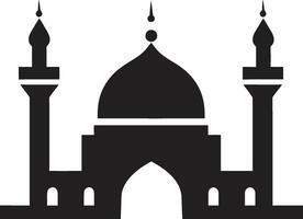 minaret majestät moské symbolisk design himmelsk kolonner ikoniska moské vektor