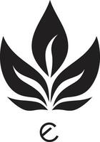 frodig liv växt logotyp design botanisk skönhet symbolisk växt ikon vektor