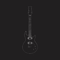 melodisch Muse Gitarre Logo Vektor Design harmonisch Farbtöne Gitarre Symbol Design Vektor