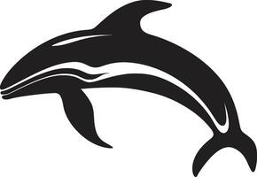 Seefahrt Gelassenheit Wal Logo Design ozeanisch Opus emblematisch Wal Symbol vektor