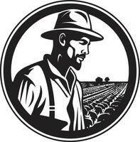 Agronomie Kunst Landwirtschaft Logo Design Vektor Gehöft Symbol Landwirtschaft Symbol Vektor