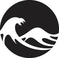 aqua Aufstieg Wasser Welle Logo Design heiter schwanken minimalistisch Welle ikonisch Emblem vektor