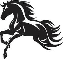 galopp charm symbolisk häst logotyp kunglig löpare häst ikoniska emblem vektor