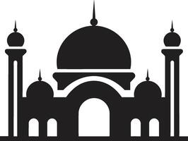 Moschee Wunder ikonisch Logo Vektor ätherisch Echo Moschee Symbol Emblem