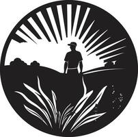 agronomi artisteri jordbruk logotyp vektor grafisk bondgård ikon lantbruk logotyp design vektor