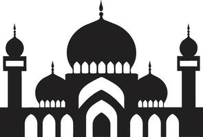 Moschee Wunder ikonisch Logo Vektor ätherisch Enklave Moschee Symbol Emblem