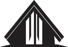 Wohn Glanz ikonisch Eigentum Emblem architektonisch Affinität Nachlass Logo Design vektor