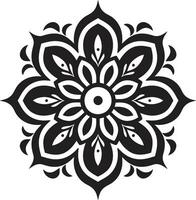 eterisk elegans mandala vektor emblem lugn tondo ikoniska mandala logotyp