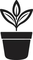Laub Verschmelzung Pflanze Emblem Design Grün Ruhm ikonisch Pflanze Vektor