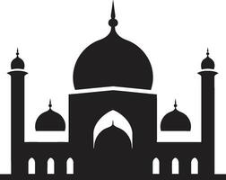Moschee Majestät emblematisch Logo Vektor sublimieren Heiligtum Moschee Symbol Design