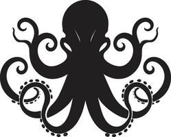 cephalopod karisma symbolisk ikon vatten- prydnader logotyp vektor ikon