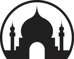 heilig Symmetrie Moschee Symbol Design spirituell Zuflucht ikonisch Moschee Emblem vektor