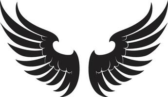 paradiesisch Heiligenschein Flügel Logo Design heiter Seraph ikonisch Engel Emblem vektor