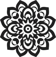 spirituell wirbelt ikonisch Mandala Logo Mystiker Medaillon Mandala emblematisch Design vektor