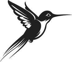 Juwel Flügel Kolibri Logo Design ätherisch Eleganz Kolibri Symbol Vektor