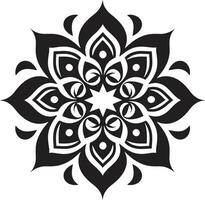 spirituell wirbelt ikonisch Mandala Emblem Mystiker Medaillon Mandala Emblem Design vektor