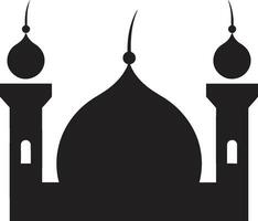 heilig Stille Moschee ikonisch Emblem göttlich Design emblematisch Moschee Logo vektor