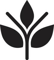 fotosyntetisk stolthet ikoniska växt vektor naturer palett växt logotyp design