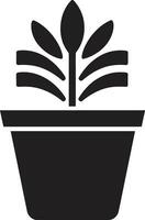 botanisch Balance Logo Vektor Symbol Garten Wachstum Pflanze Emblem Design
