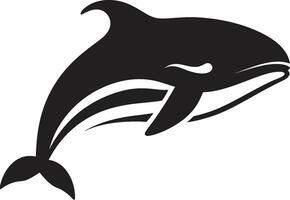 majestätisch Säugetier ikonisch Wal Vektor ozeanisch Odyssee Wal Logo Design