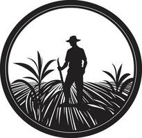 Agrar Erbe Landwirtschaft Emblem Vektor ländlich Rhythmen Landwirtschaft Logo Design Vektor