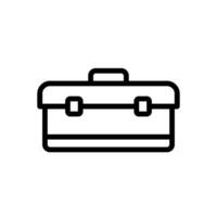 verktygslåda ikon för lagring snickeri och reparera verktyg vektor