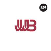 Brief jwb Monogramm Logo Design vektor