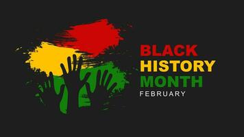 Vektor Illustration von schwarz Geschichte Monat welche ist gefeiert jeder Jahr im Februar. schwarz Geschichte Monat ist ein jährlich Beachtung Ursprung im das vereinigt Zustände