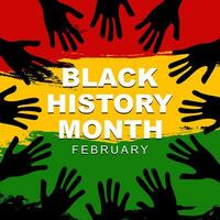 Vektor Illustration von schwarz Geschichte Monat welche ist gefeiert jeder Jahr im Februar. schwarz Geschichte Monat ist ein jährlich Beachtung Ursprung im das vereinigt Zustände
