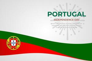 Portugal Unabhängigkeit Tag Hintergrund vektor