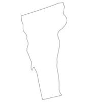 Vermont Zustand Karte. Karte von das uns Zustand von Vermont. vektor