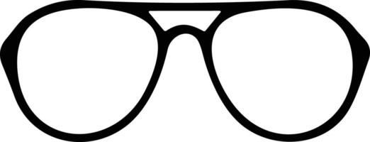 Brille. Vektor Brille Modell- Symbol. Sonnenbrille, Gläser, Silhouette. stilvoll männlich und weiblich optisch Zubehör Lager Vektor.