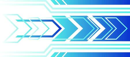 Techno Pfeil Blau Gradient futuristisch Cyber Hintergrund vektor