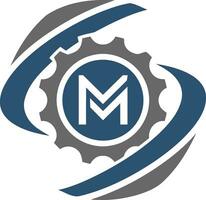 kreativ m logotyp vektor