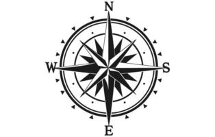 kompass reste sig ikon vektor logotyp, kompass ikon vektor.