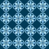 Blau Türkis aqua menthe Mandala Kunst nahtlos Muster Blumen- kreativ Design Hintergrund Vektor Illustration