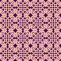röd magenta violett rosa mandala konst sömlös mönster blommig kreativ design bakgrund vektor illustration