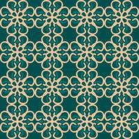 grön grädde mandala konst sömlös mönster blommig kreativ design bakgrund vektor illustration