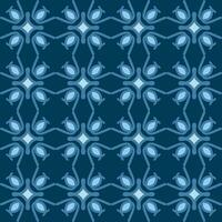 Blau Türkis aqua menthe Mandala Kunst nahtlos Muster Blumen- kreativ Design Hintergrund Vektor Illustration