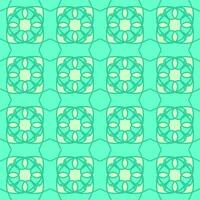 blå turkos aqua menthe årgång blommig interiör sömlös mandala platt design bakgrund vektor illustration