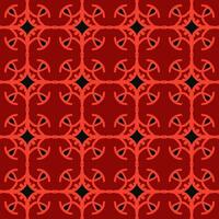 schwarz rot Mandala Kunst nahtlos Muster Blumen- kreativ Design Hintergrund Vektor Illustration