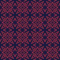Blau rot Mandala Kunst nahtlos Muster Blumen- kreativ Design Hintergrund Vektor Illustration