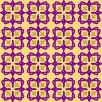 lila violett Gelb Mandala Kunst nahtlos Muster Blumen- kreativ Design Hintergrund Vektor Illustration