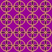 gul lila magenta violett lavendel- mandala sömlös mönster blommig blomma kreativ årgång design bakgrund vektor illustration