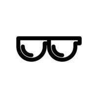 Sonnenbrille Symbol Design Konzept vektor