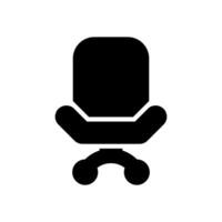 Büro Stuhl Symbol Design Vorlage vektor