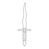 kniv. kniv ikon isolerat på vit bakgrund. vektor illustration i en platt stil.